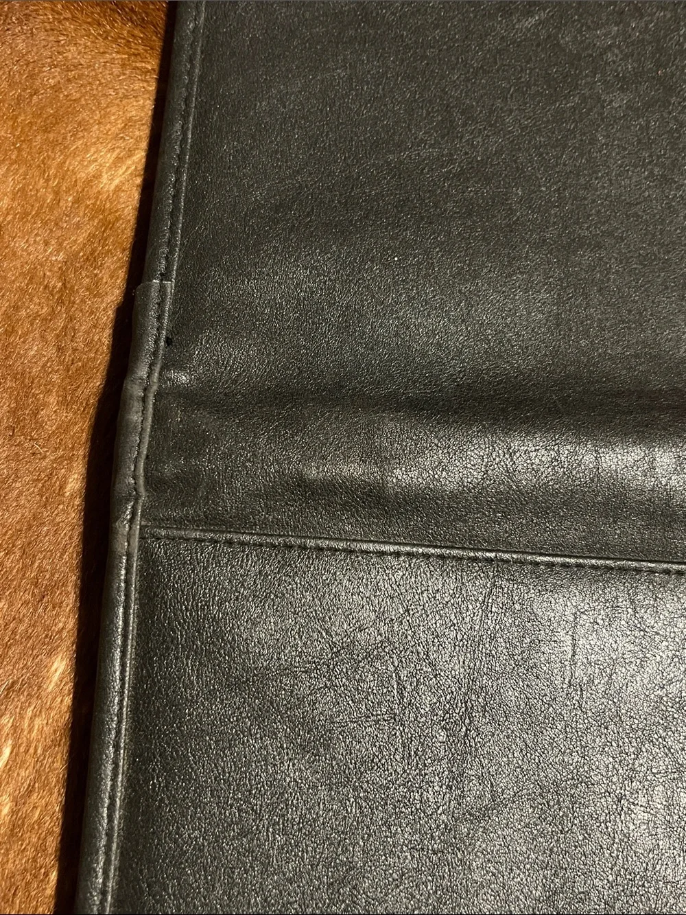 Boston Scientific Scimed Leeds Black Faux Leather Zip Around Organizer Portfolio